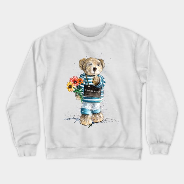 I Am So Sorry Crewneck Sweatshirt by Miki De Goodaboom